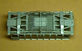Underside of completed car